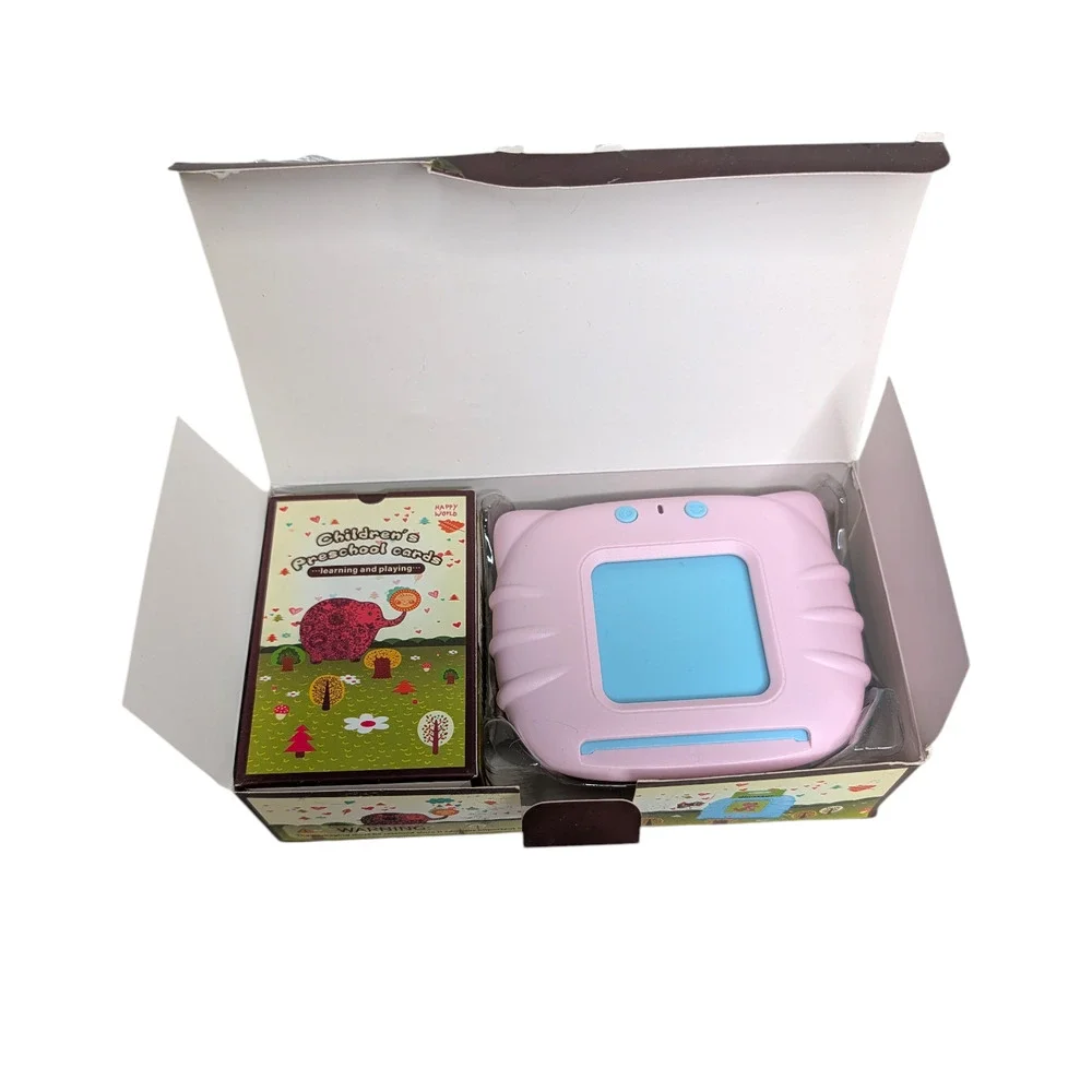 Toddler Early Education Pink Card Reader Learning New Word Toy Brand New‎